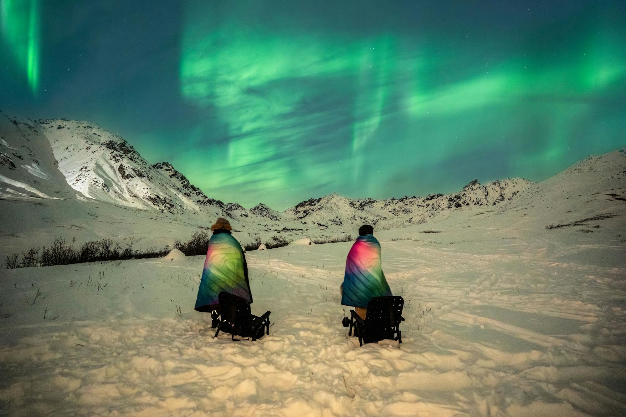 Original Puffy Blanket-Northern Lights 1P