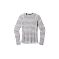 Smartwool Ws Classic Thermal Merino Base Layer Crew Light Gray ountain Scape / M