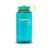 32oz wide-mouth translucent teal water bottle with measurement markings and yellow loop cap