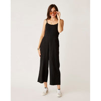 Carve Designs Ws Knox Gauze Jumpsuit Black