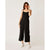 Carve Designs Ws Knox Gauze Jumpsuit Black