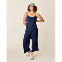 Carve Designs Ws Knox Gauze Jumpsuit Navy