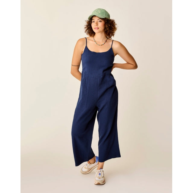 Carve Designs Ws Knox Gauze Jumpsuit Navy