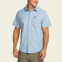Howler Brothers Ms H Bar B Snapshirt Lockhart Floral - Pool Blue
