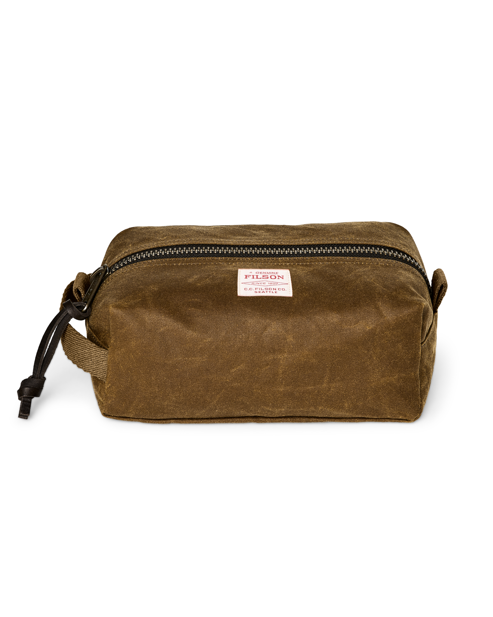 Filson Tin Cloth Travel Kit Dark Tan