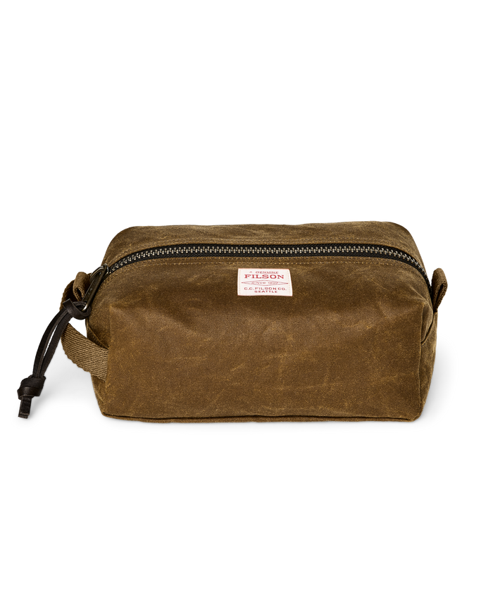 Filson Tin Cloth Travel Kit Dark Tan