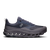 Men's waterproof trail running shoe with wave-cut midsole, lateral side view on white background