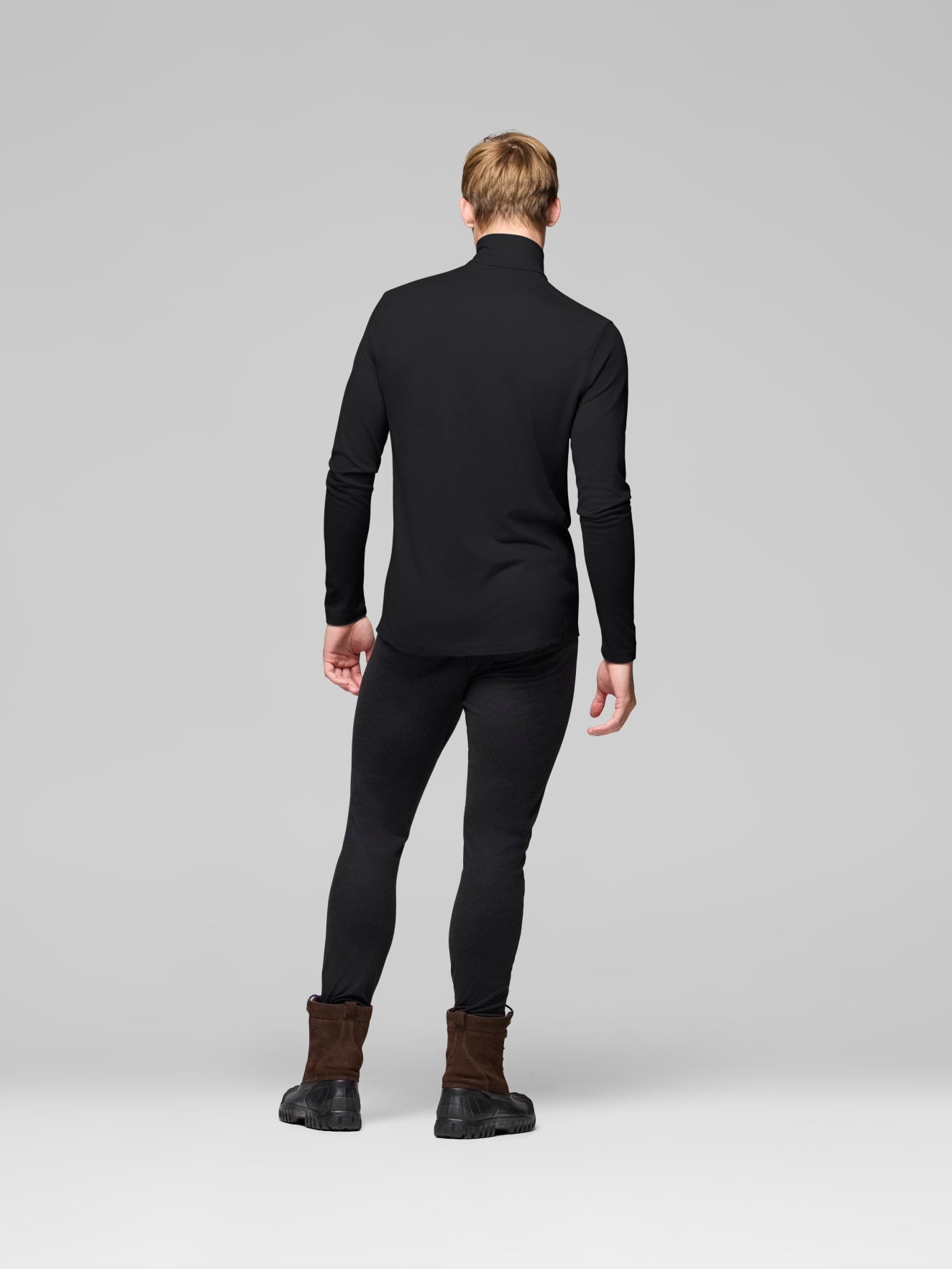 M's Femund pureUll Zip Neck