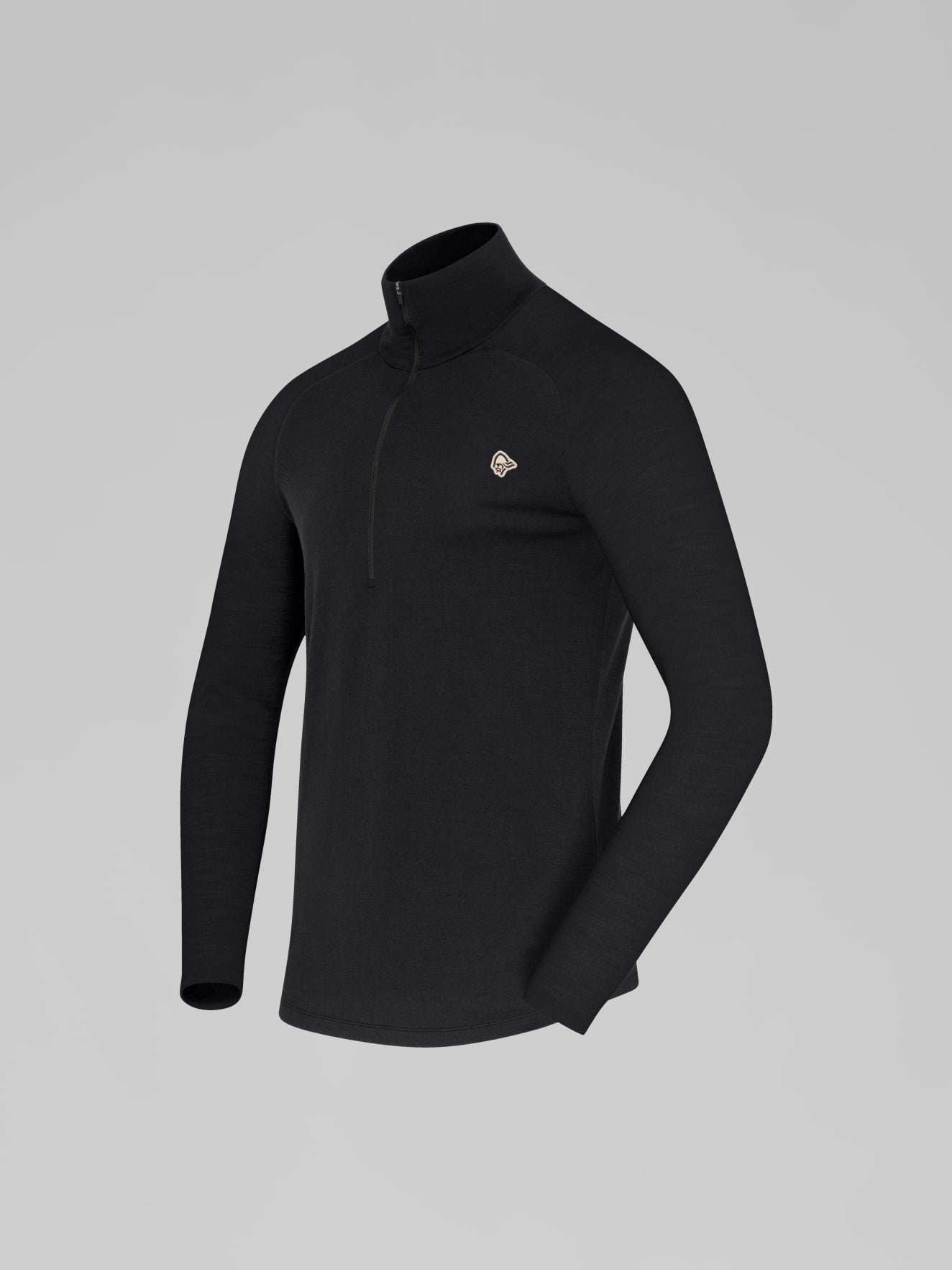M's Femund pureUll Zip Neck