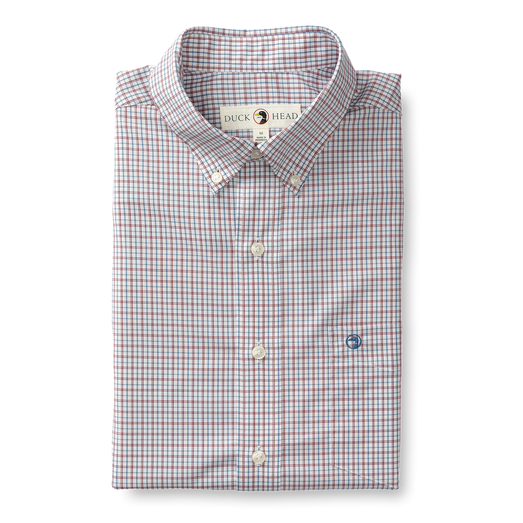 M's Performance Poplin Sport Shirt Langley Plaid