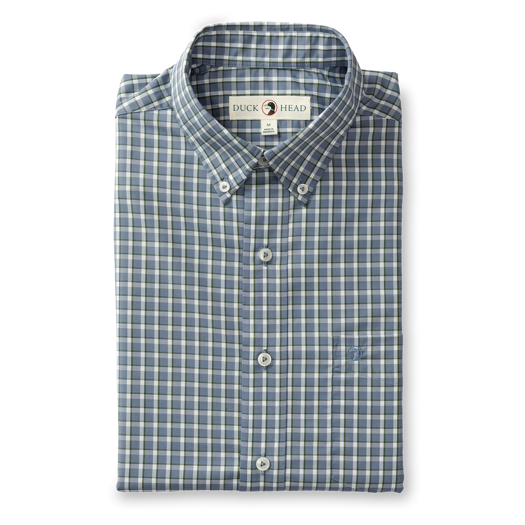 M's Performance Poplin Sports Shirt Harrell Plaid