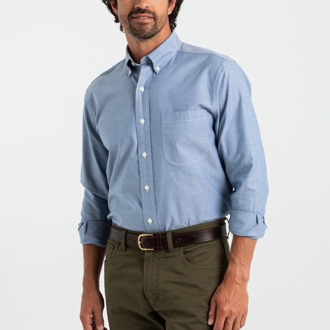 M's Cotton Oxford Sports Shirt