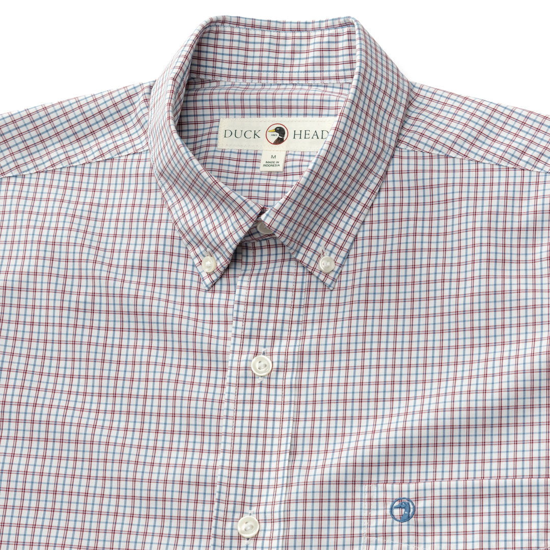 M's Performance Poplin Sport Shirt Langley Plaid