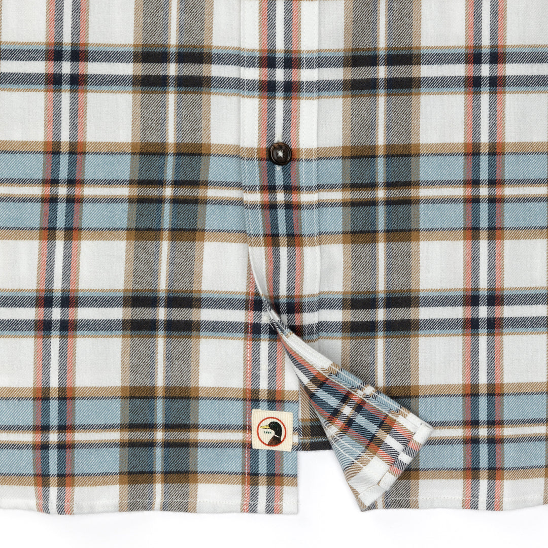 M's Cotton Flannel Sport Shirt Russian Plaid