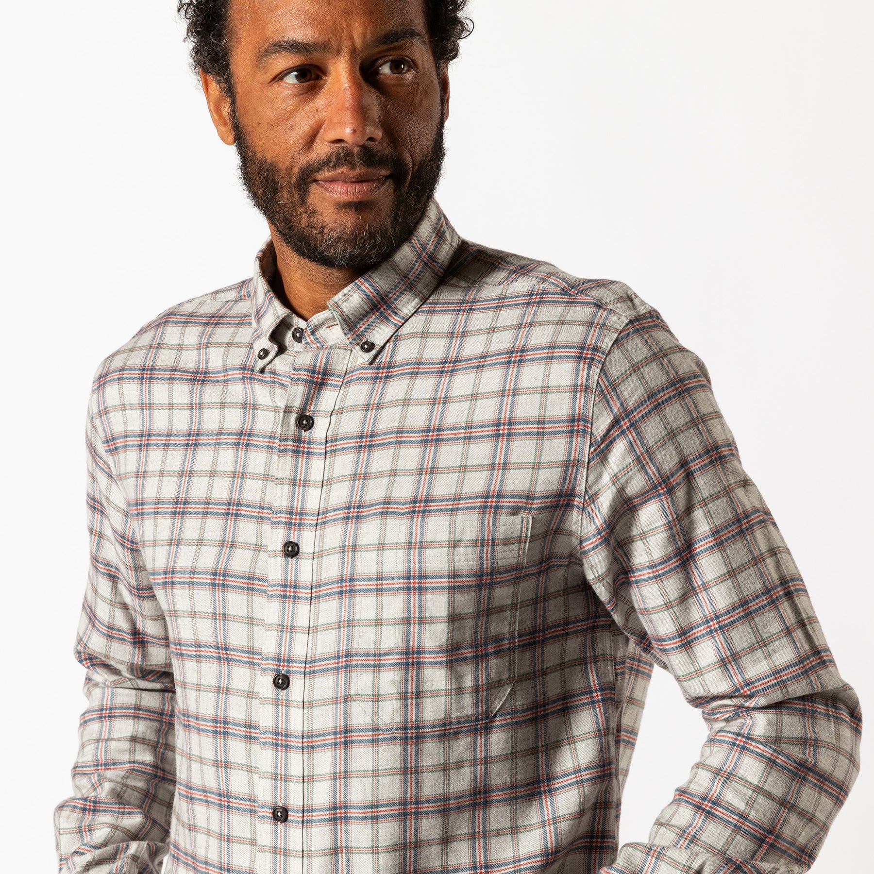M's LS Flannel Sports Shirt - Malcolm Plaid