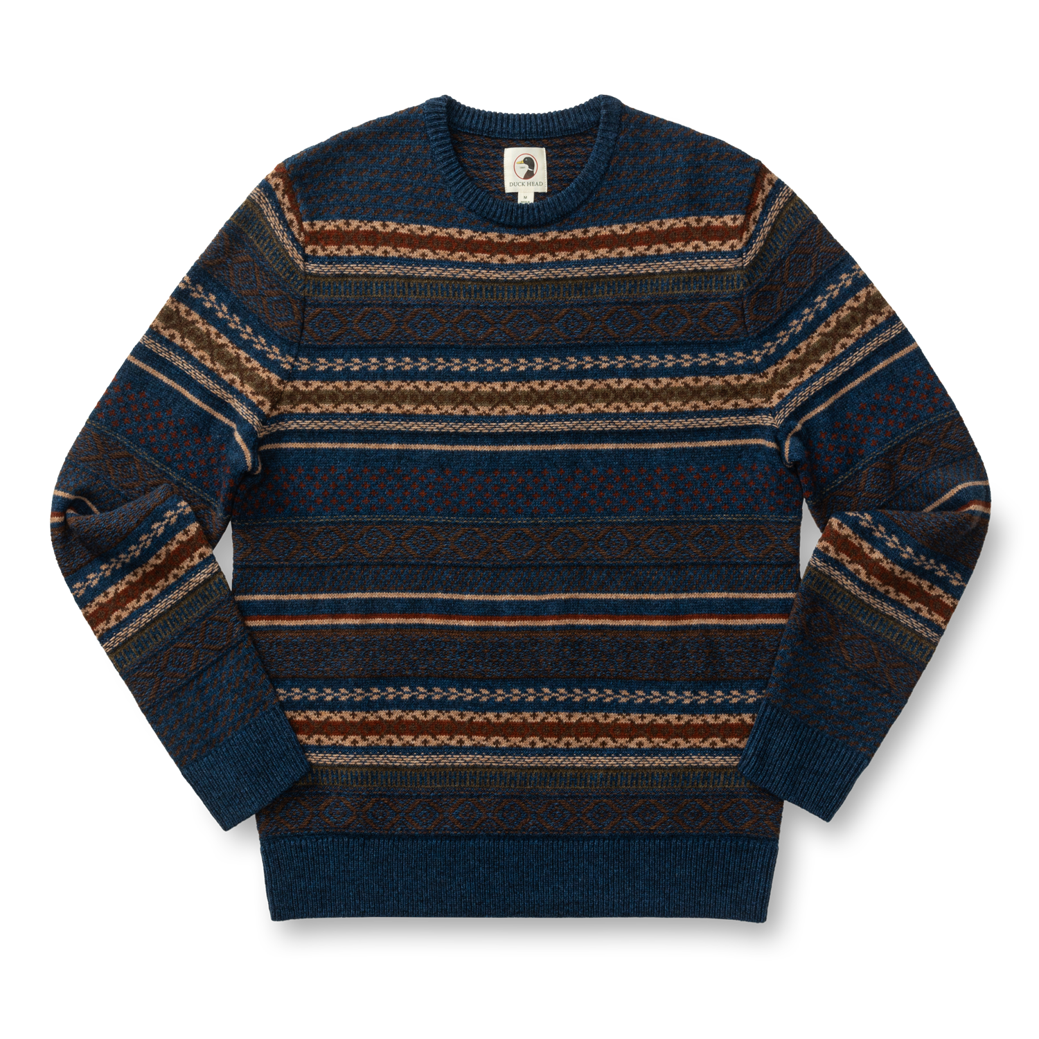 M's Birch Fair Isle Crewneck Sweater