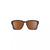 Square-framed sunglasses with tortoiseshell pattern and bronze mirrored lenses, front view