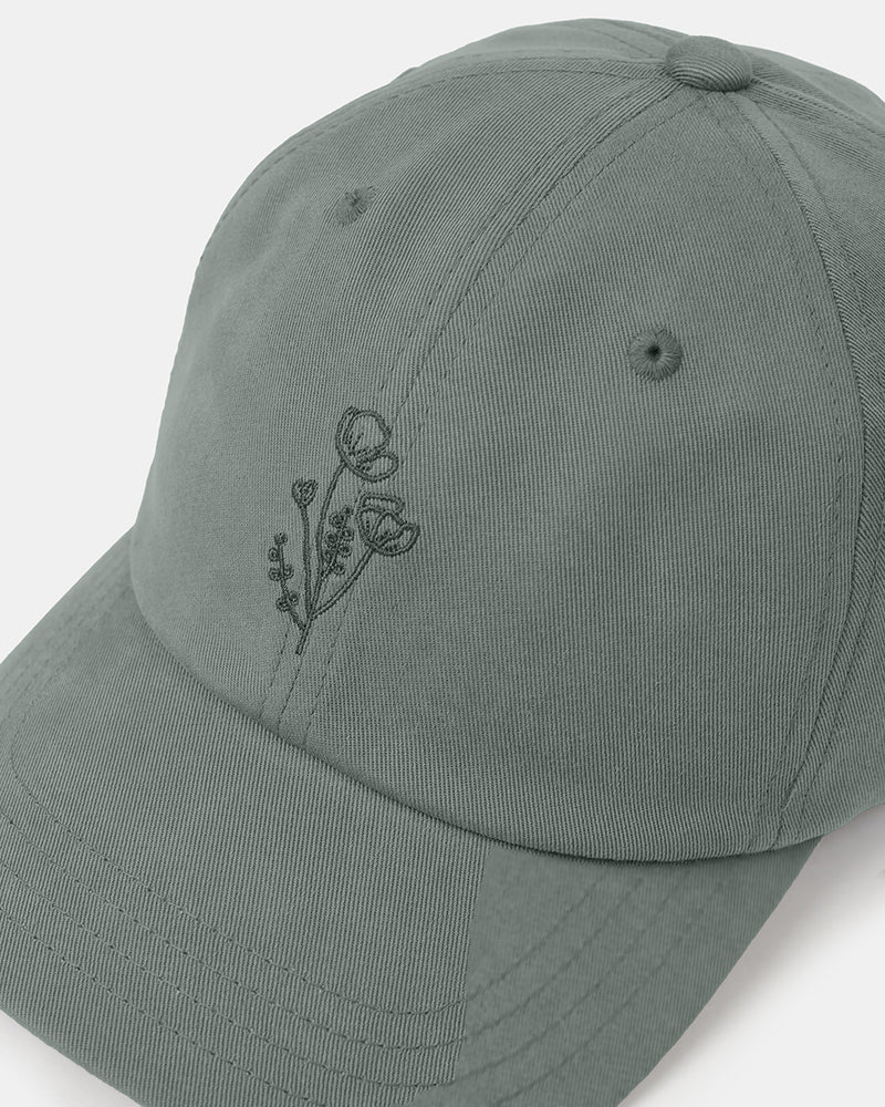 Flower Embroidery Peak Hat