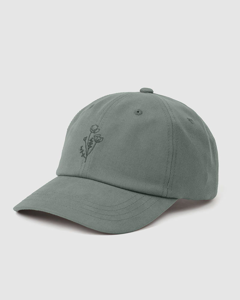 Flower Embroidery Peak Hat