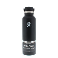 21oz insulated stainless steel standard mouth water bottle with flex cap, front view