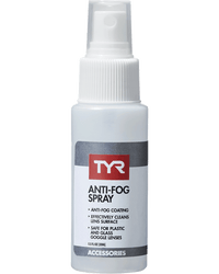 Small pump spray bottle with anti-fog solution, 0.5 oz size, front label view