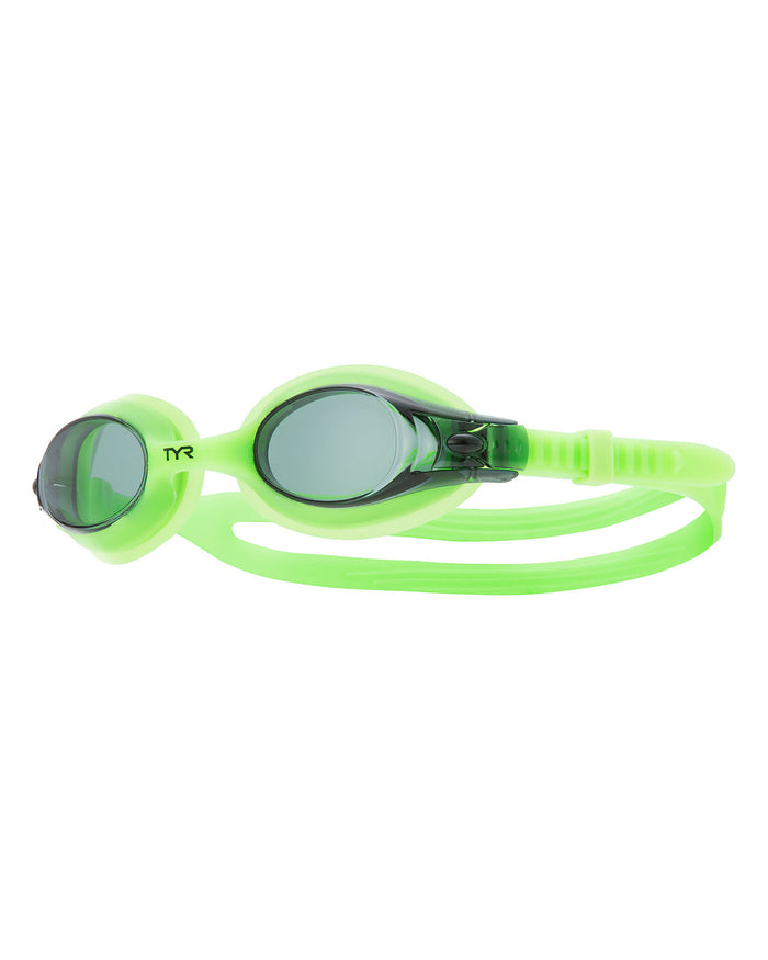 TYR Swimple Goggles Smoke/Fluorescent Green
