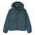 Kids' quilted hoody with diamond stitching, full zip, hood, and kangaroo pocket, front view