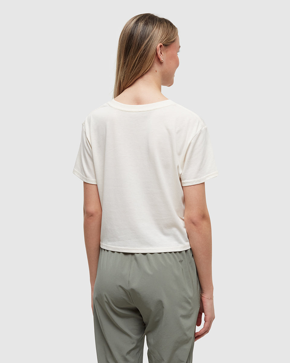 tentree Ws Floral Crop T-Shirt