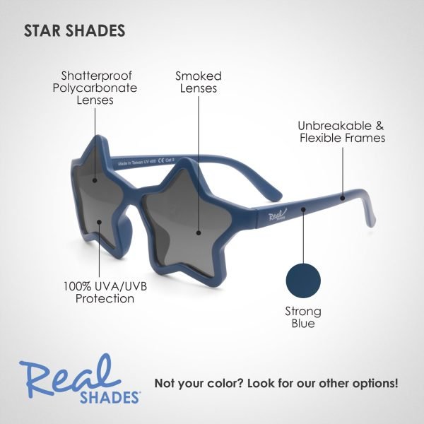 RealShades Unbreakable Frames 2+ Star Strong Blue