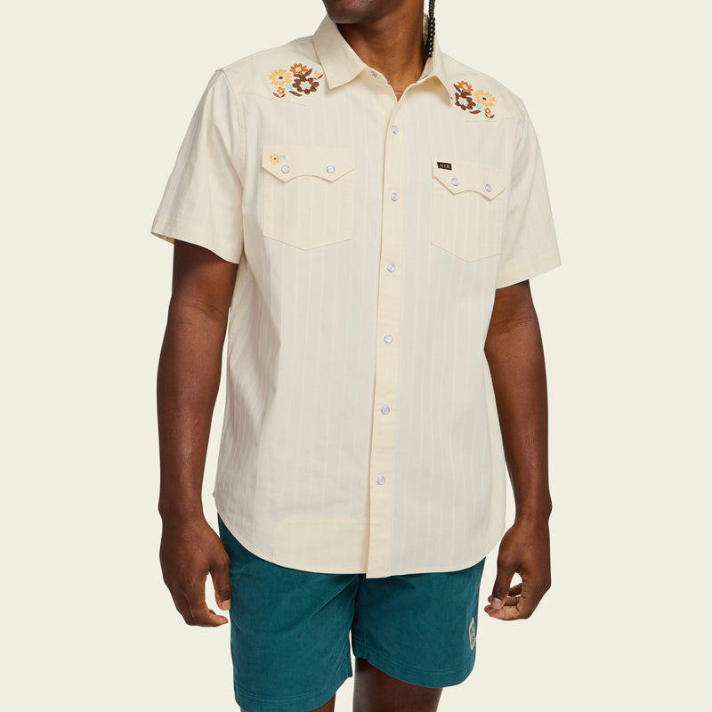 Howler Brothers Ms Crosscut Deluxe Shortsleeve Snapshirt