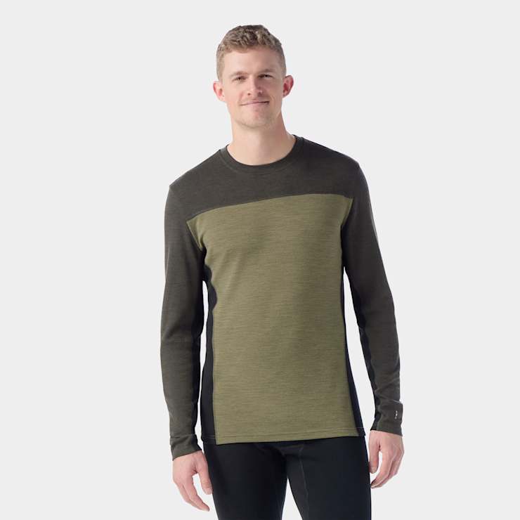 M's Classic Thermal Merino Baselayer Colorblock Crew