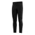 Black fitted base layer leggings with textured side panels and wide waistband, front view