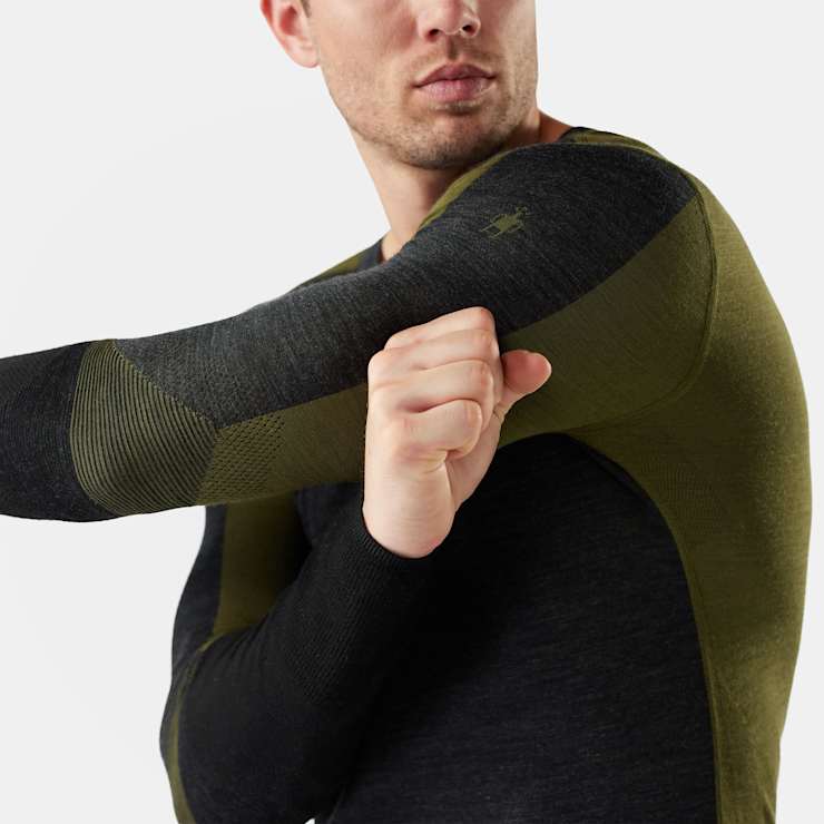 M's Intraknit Thermal Merino Base Layer Colorblock Crew
