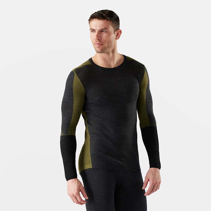 M's Intraknit Thermal Merino Base Layer Colorblock Crew