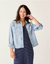 Carve Designs Ws Flora Denim Shacket Savannah