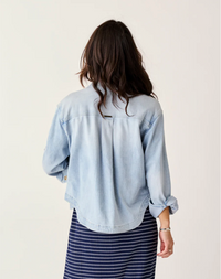 Carve Designs Ws Flora Denim Shacket