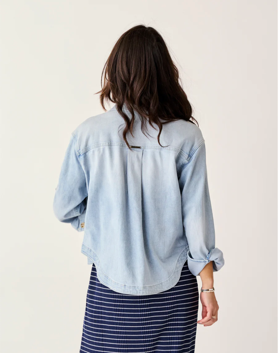 Carve Designs Ws Flora Denim Shacket