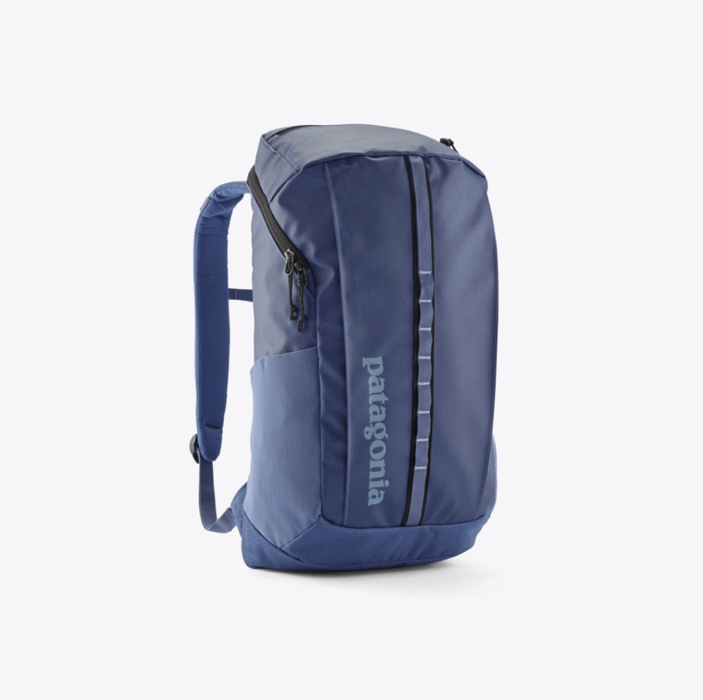 patagonia black hole 25l daypack smolder blue Backpack A padded sleeve inside holds most 15 laptops and a zippered mesh pocket is ideal for stashing smaller items Patagonia Black Hole Pack 25L