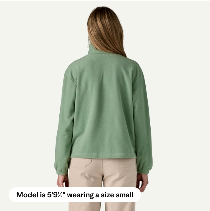 W's Micro D 1/2 Zip P/O