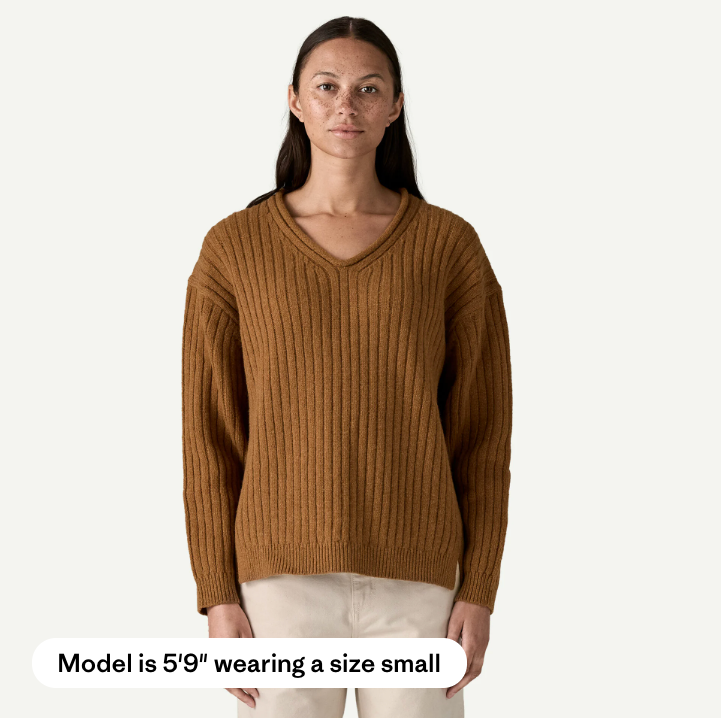 W's Recycled Wool V-Neck Sweater