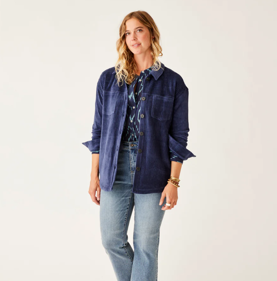 W's Hudson Stretch Cord Shacket