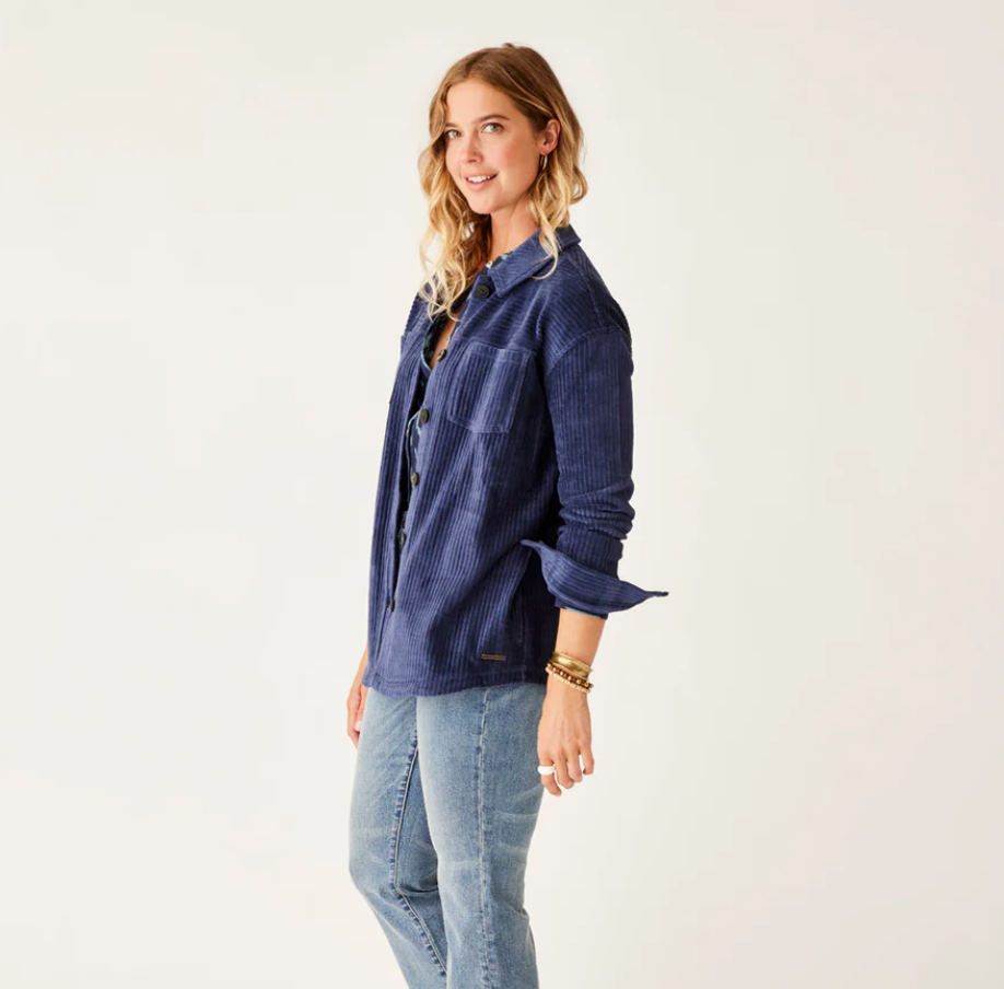 W's Hudson Stretch Cord Shacket