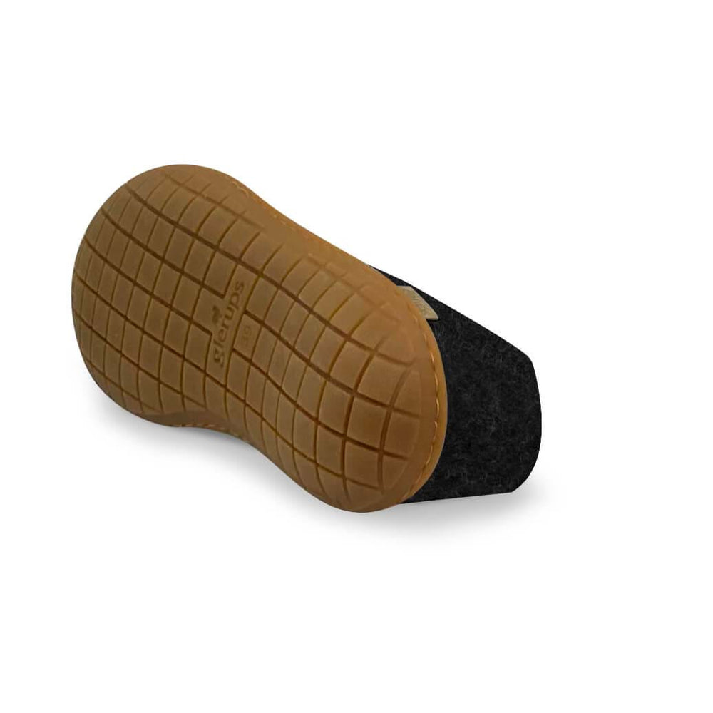 Shoe with Honey Rubber Sole