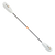Two-piece kayak paddle with white blades and carbon fiber shaft with orange accents