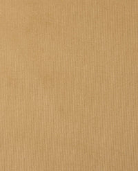 Close-up of ribbed corduroy fabric texture in warm tan, showing fine wale cord detail
