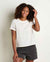 Toad and Co Ws Re-Form Embroidered Crew alt Embroidery / S
