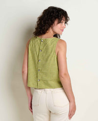 Toad and Co Ws Taj Hemp Button Back Tank