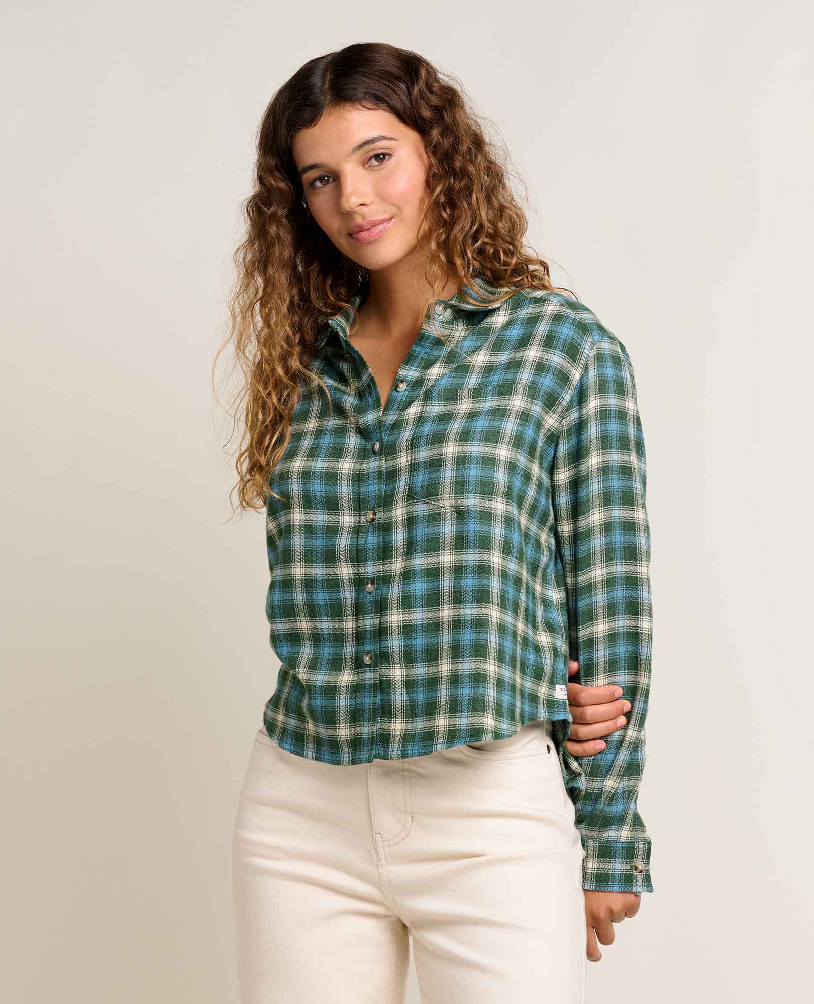 W's Re-Form Flannel Boxy Long Sleeve Shirt