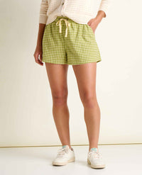 Toad and Co Ws Taj Hemp Pull-On Short Woodbine Pattern