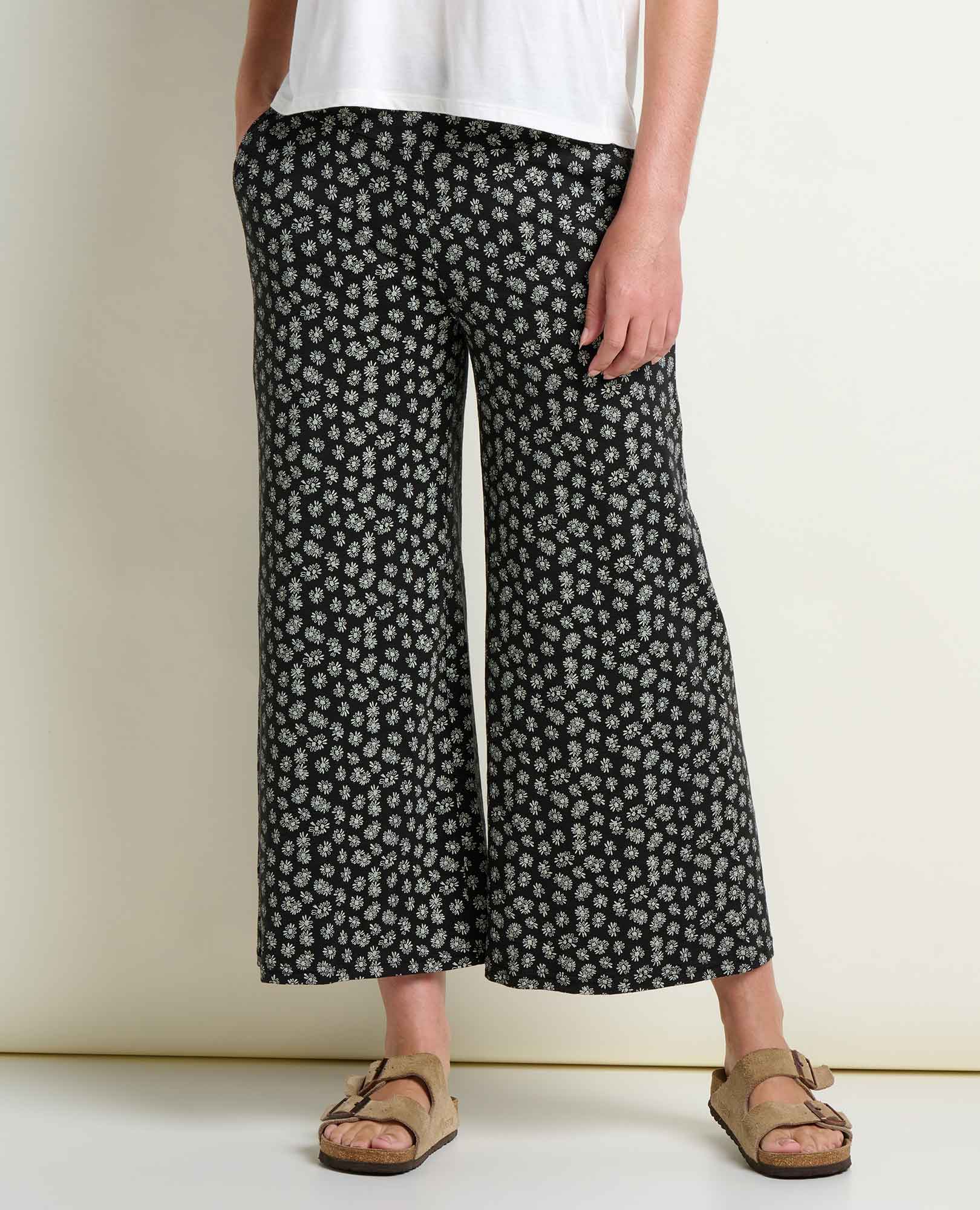 Toad and Co Ws Chaka Wide Leg Crop Pant Serrano Texture